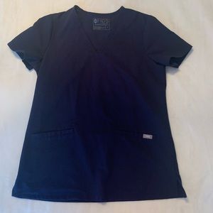 NWOT Figs Navy Casma Scrub Top Small
